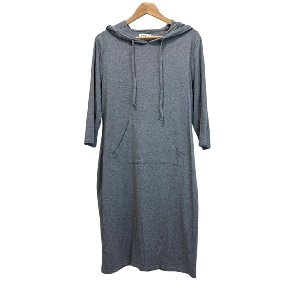 Missky Heather Gray Hoodie Dress Sz XL